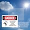 Signmission High Voltage Electrical Room Danger Sign, Plastic, 10in W x 7in L, 2PK OS-2PACK-DS-P-710-L-2201 - alternate 6